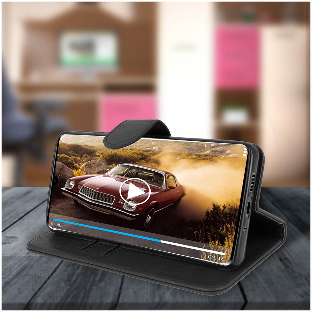 Custodia Huawei P30 Pro Portacarte Funzione Supporto Cover Silicone - Nero - Foto 2