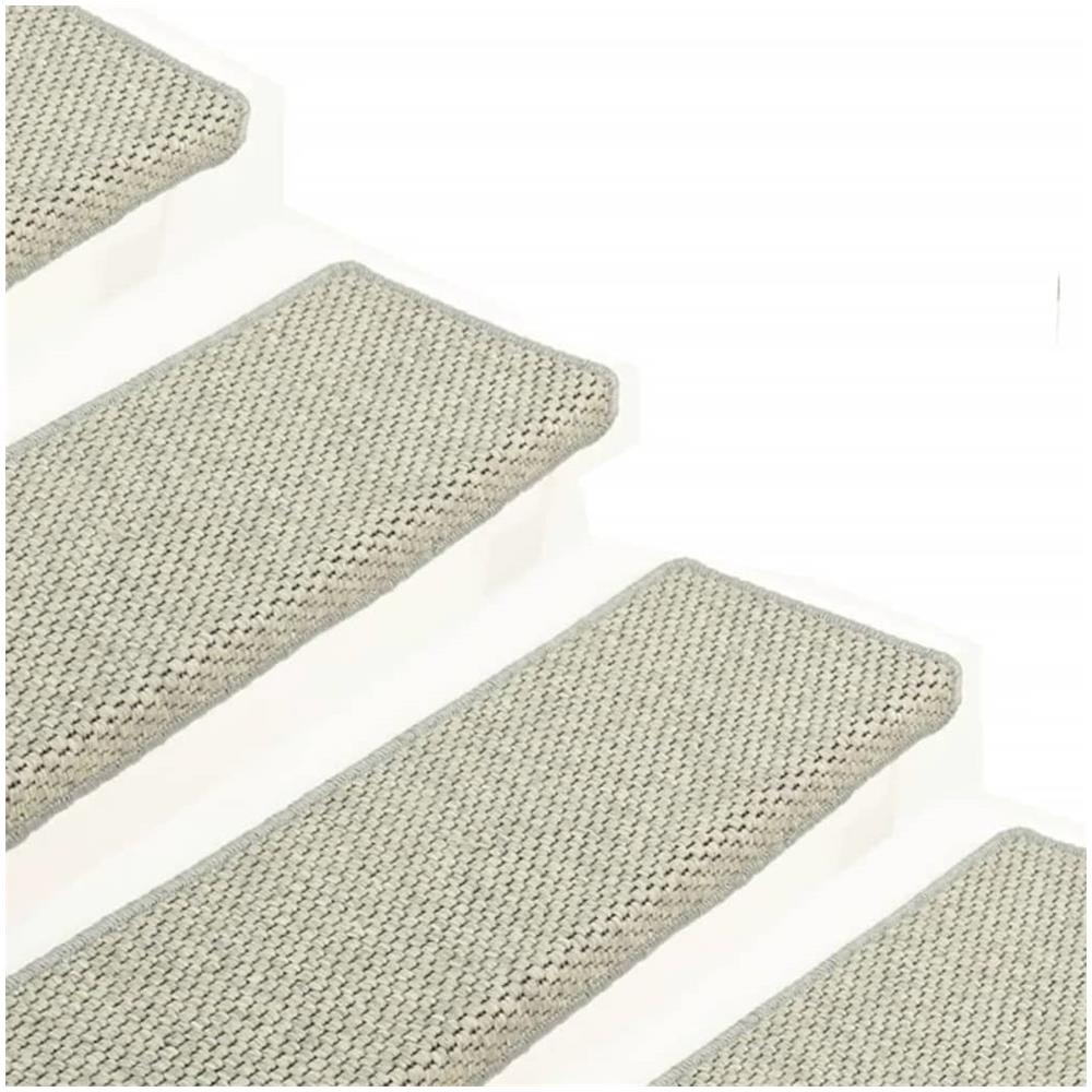 Tappeti Autoadesivi Scale Aspetto Sisal 15 pz 65x21x4 cm Verdi - Foto 2