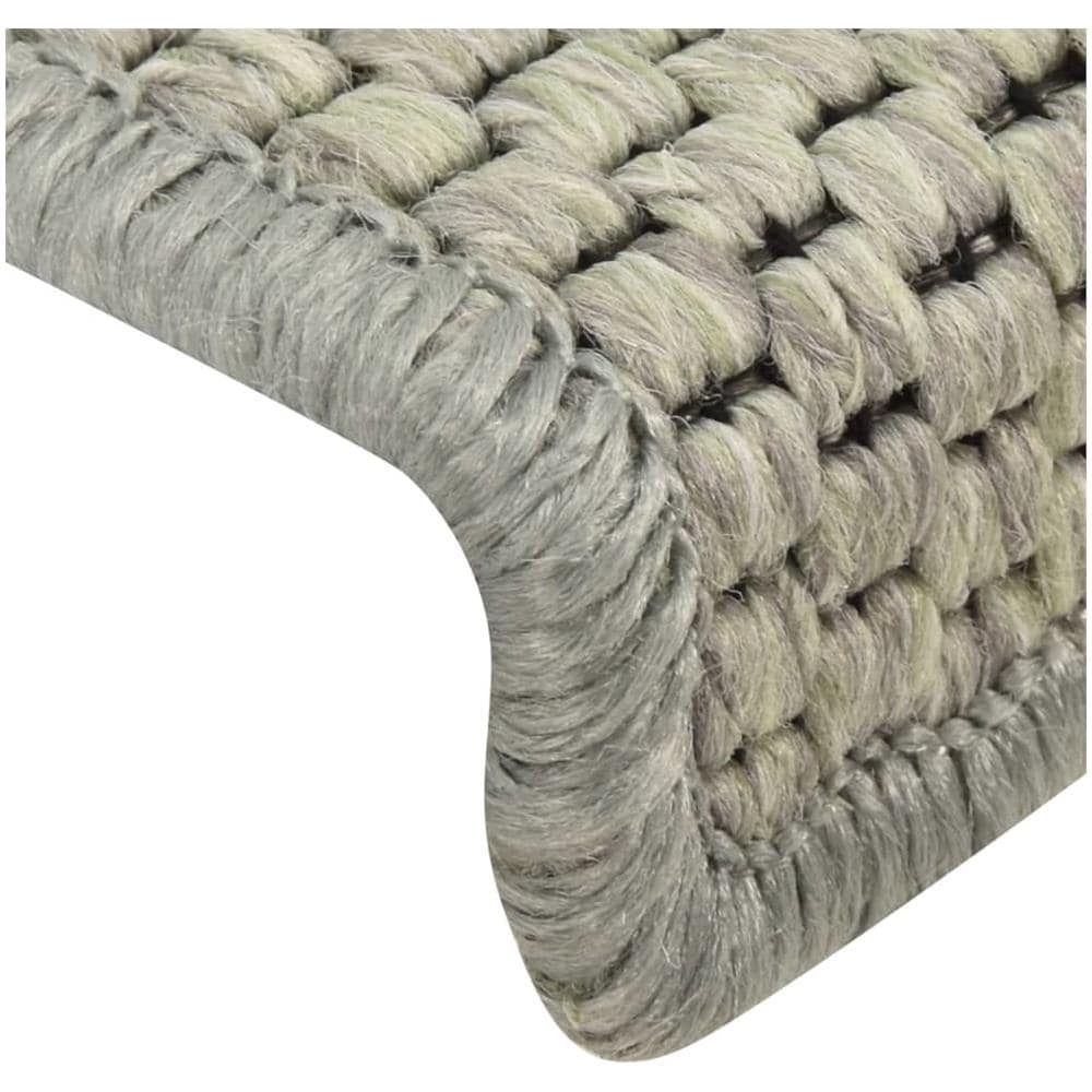 Tappeti Autoadesivi Scale Aspetto Sisal 15 pz 65x21x4 cm Verdi - Foto 8