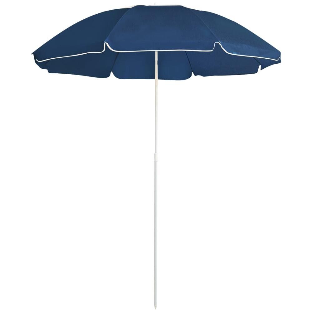 Ombrellone da Esterni con Palo in Acciaio Blu 180 cm - Foto 1