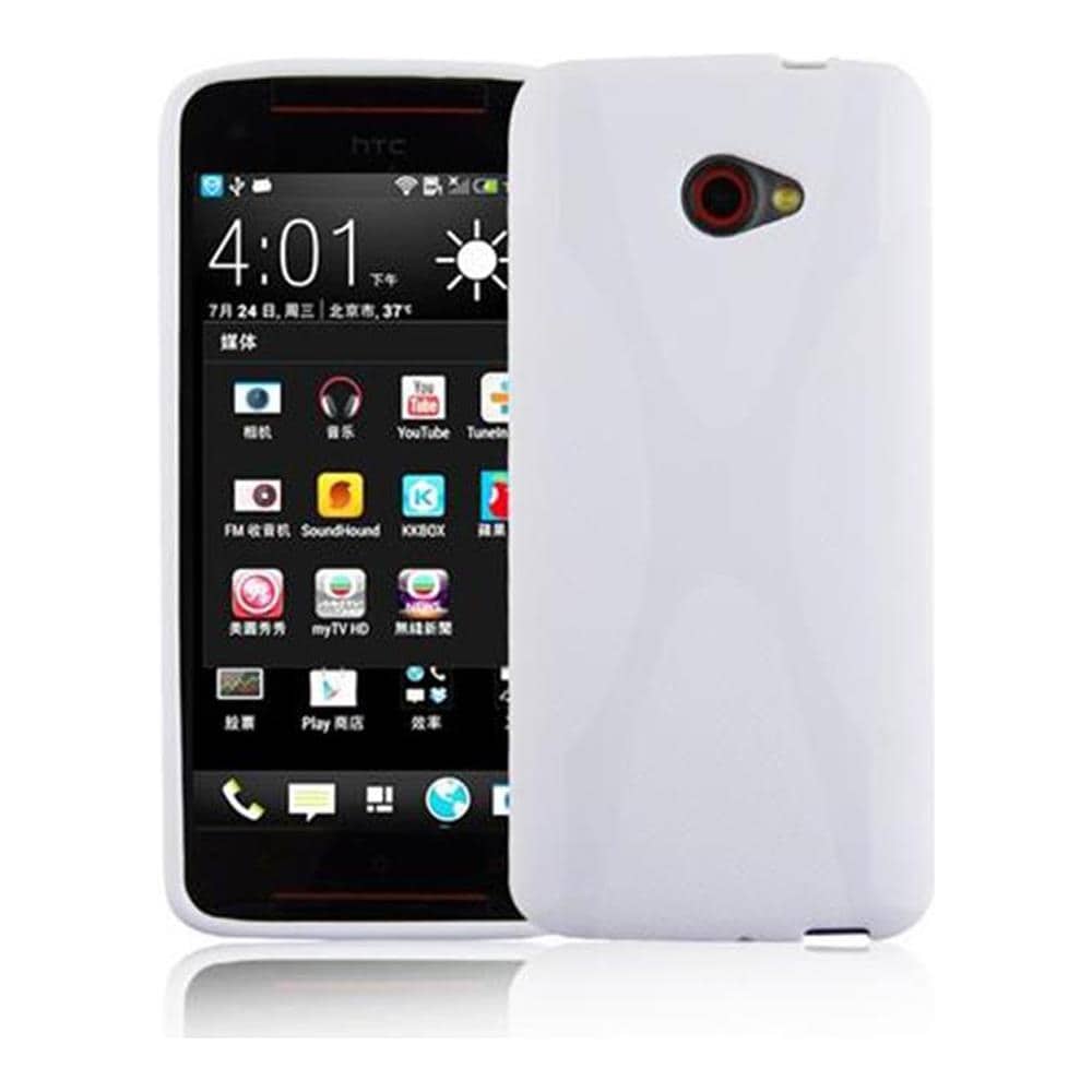 Custodia Compatibile Con Htc Butterfly S In Magnesio Bianco - Coperchio Protettivo In Silicone Tpu Flessibile - Foto 1