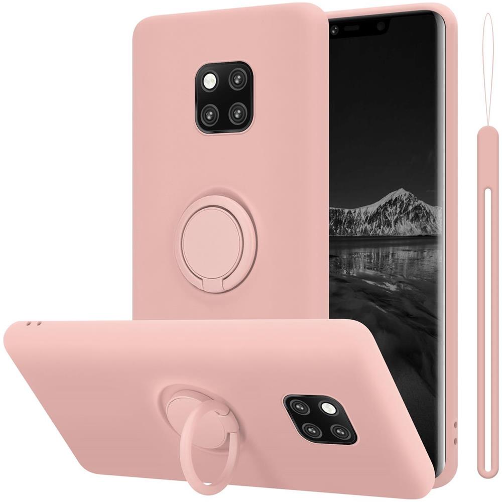 Cadorabo Custodia Compatibile Con Huawei Mate 20 Pro In Liquid Rosa - Coperchio Protettivo In Silicone Tpu Flessibile Con Anello - Foto 1