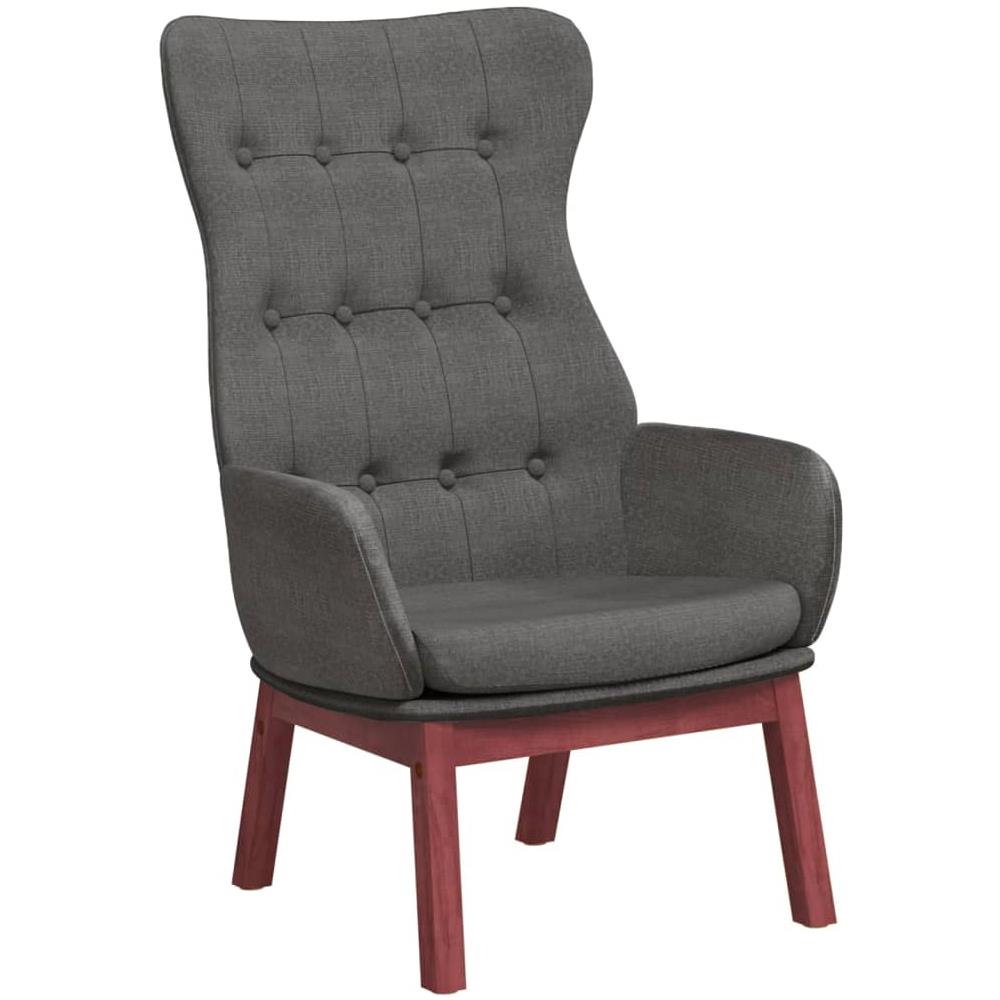 Poltrona Relax Grigio Scuro In Tessuto - Foto 2