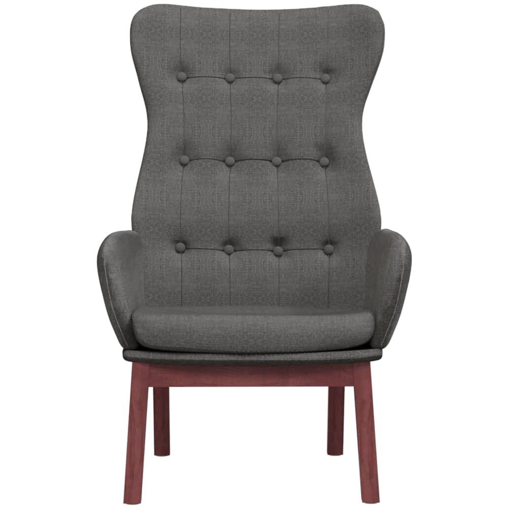 Poltrona Relax Grigio Scuro In Tessuto - Foto 3