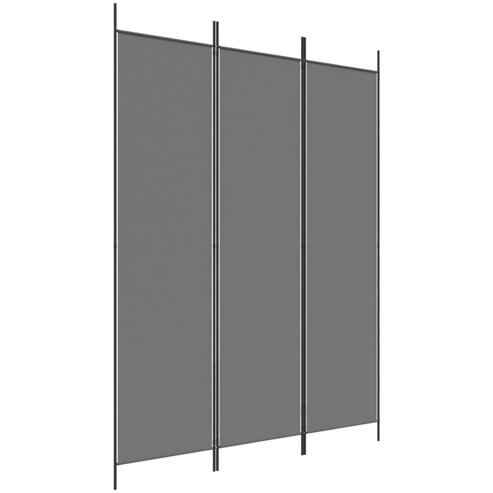 Divisorio A 3 Pannelli Antracite 150x200 Cm In Tessuto - Foto 2