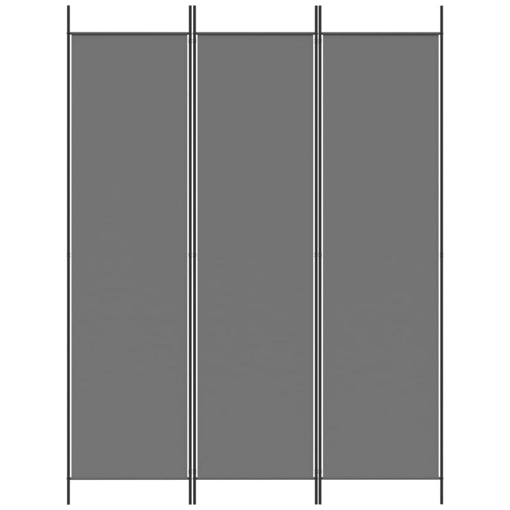 Divisorio A 3 Pannelli Antracite 150x200 Cm In Tessuto - Foto 3