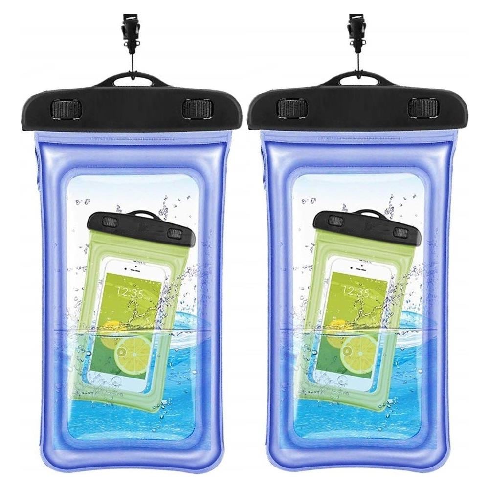 Custodia Mobile Impermeabile Galleggiante Misura Universale Blu 2 Pack - Foto 1