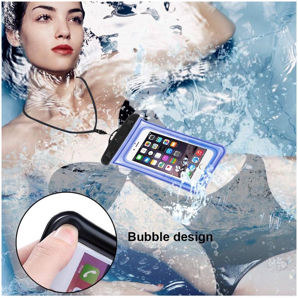Custodia Mobile Impermeabile Galleggiante Misura Universale Blu 2 Pack - Foto 2