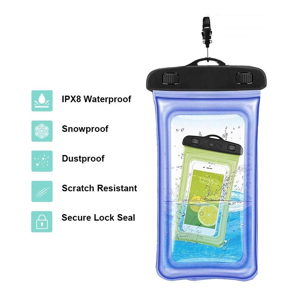 Custodia Mobile Impermeabile Galleggiante Misura Universale Blu 2 Pack - Foto 4