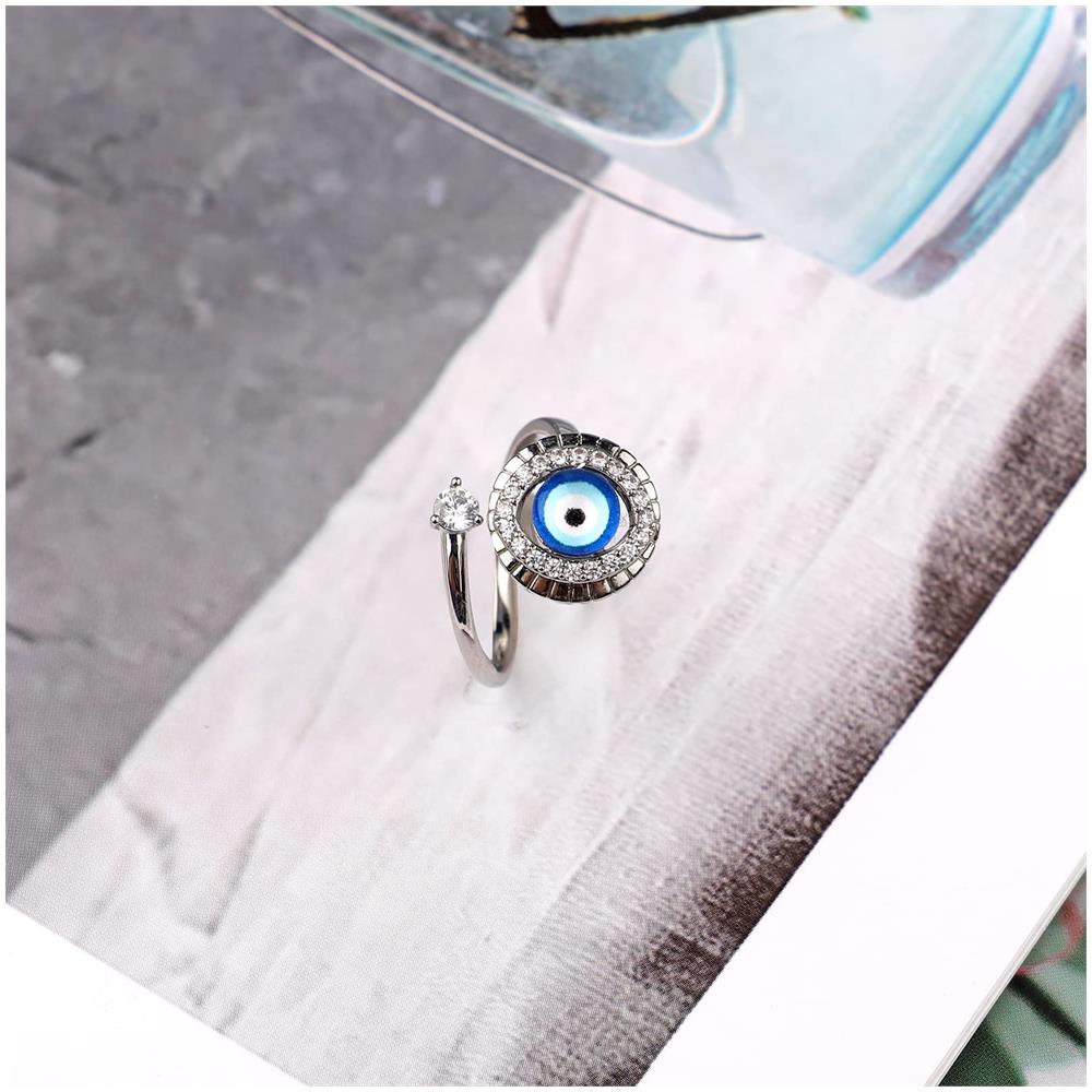 Set Di 3 Anelli Con Simboli Girevoli Silver - Foto 6