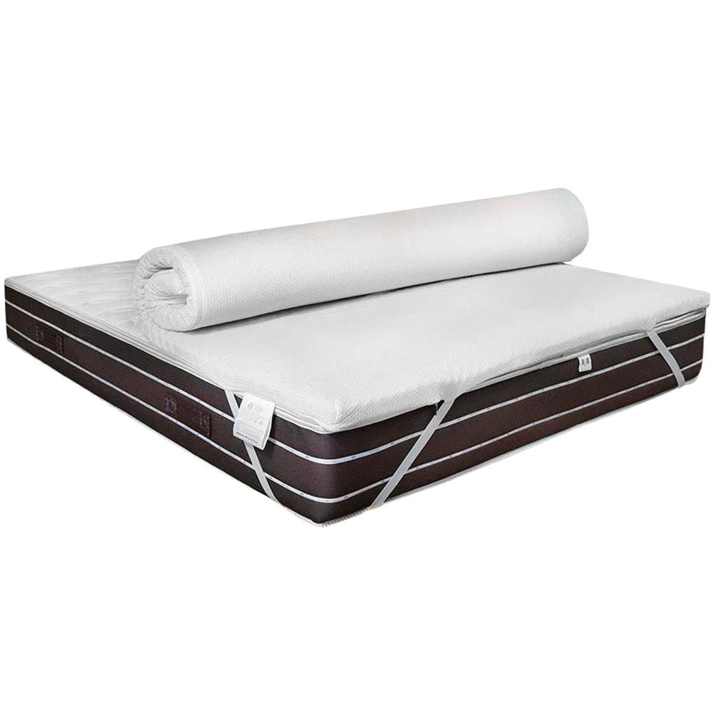 Topper Piazza E Mezza Perseo, Sovra Materasso Per Migliorare La Postura, Topper Memory Foam, Topper Anallergico E Traspirante, 100% Made In Italy, 120x200xh5 Cm - Foto 2