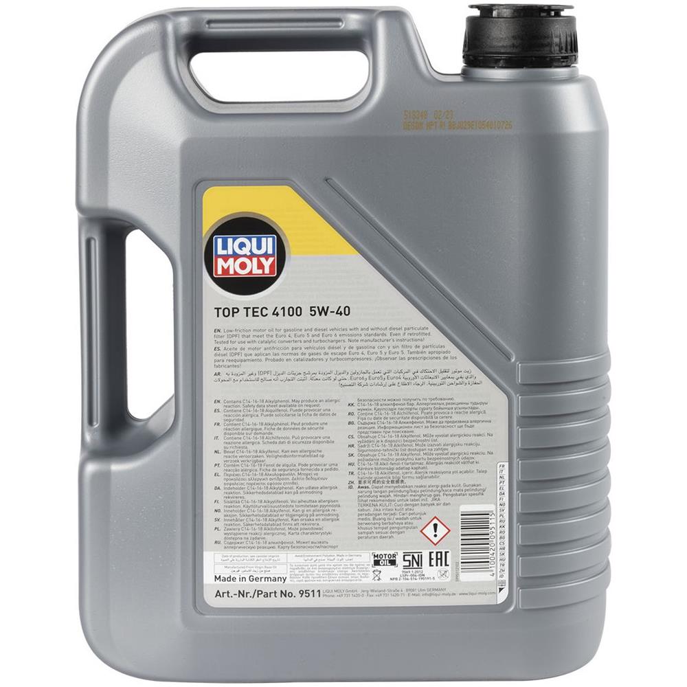 Olio Motore Top Tec 4100 5w-40 5l - Foto 2