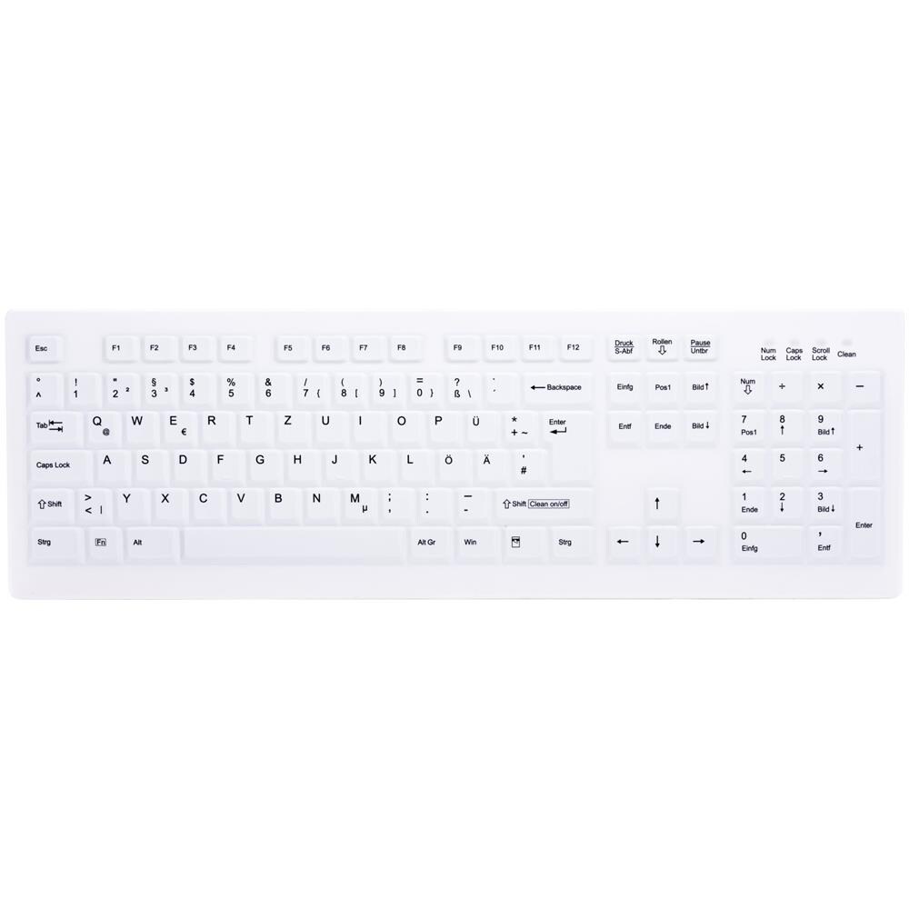 Tastiera Wireless AK-C8100F-FUS-W/GE  (Layout Tedesco) Colore Bianco - Foto 1