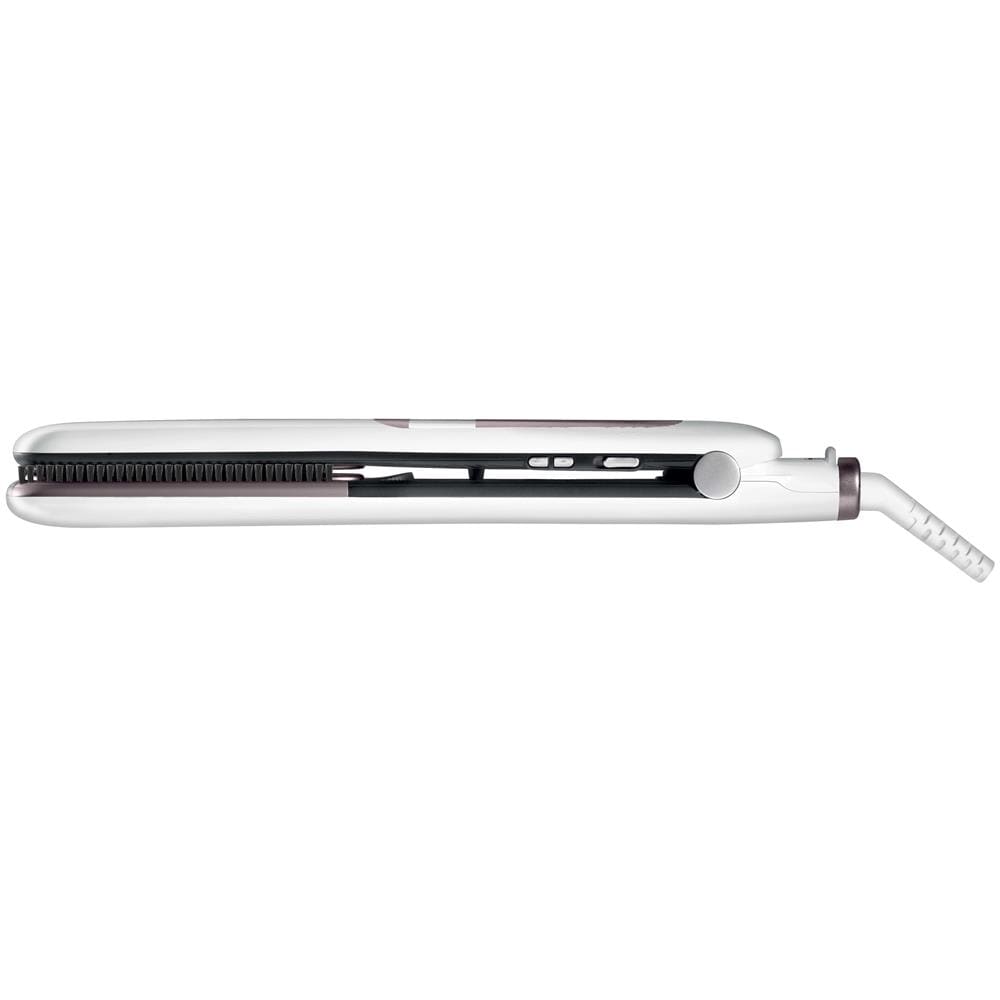 SF7510 Piastra per Capelli Lisci o Ricci 2 in 1 Brush&Straight con Generatore di Ioni Colore Bianco / Rosa - Foto 2