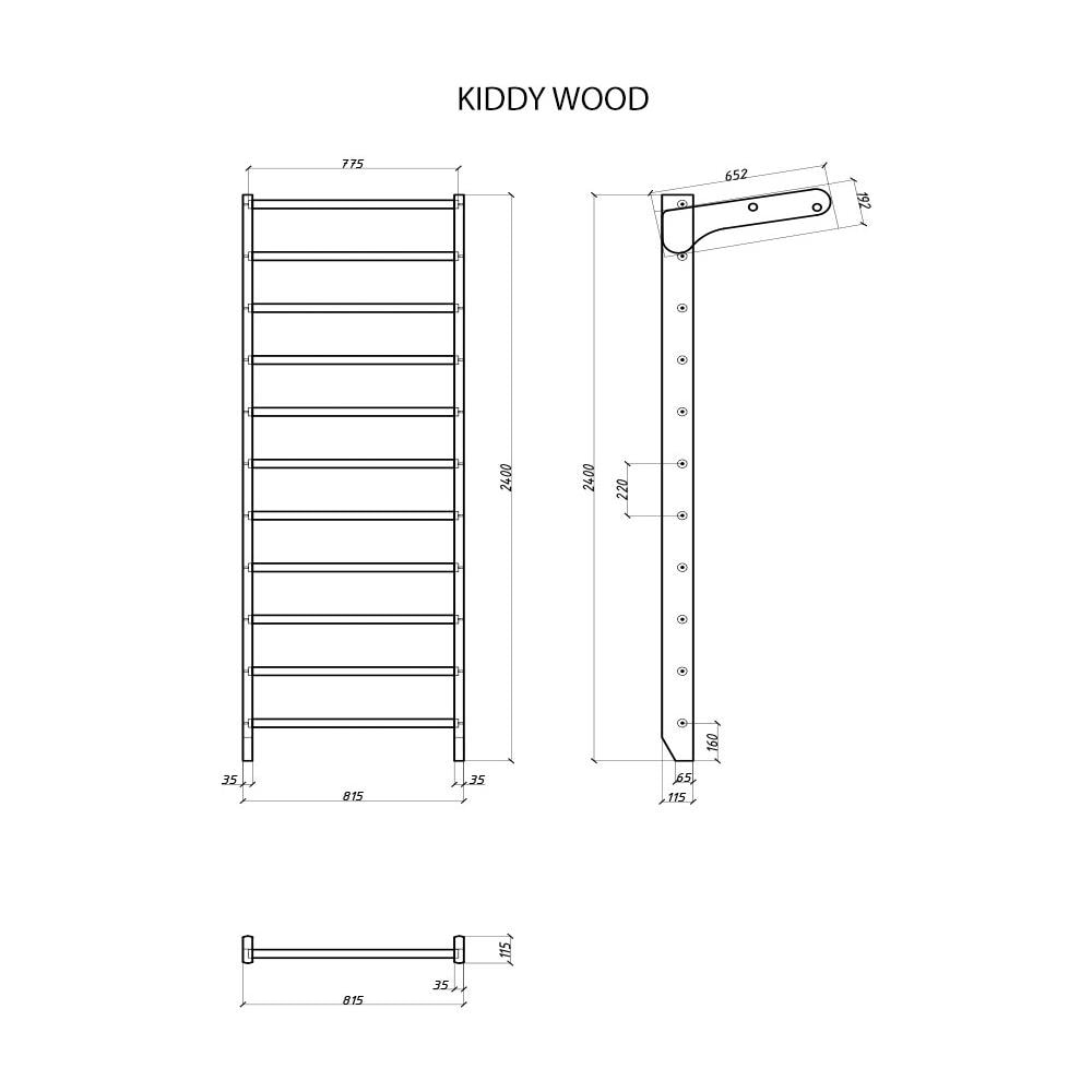 Wall Bar Per Bambini Kiddy-wood - Foto 2