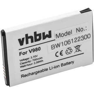 Vhbw Batteria 700mAh Compatibile Motorola Flipout MB511, Sostituisce BA250, BQ50, SNN5766A, Li-Ion 3,7V