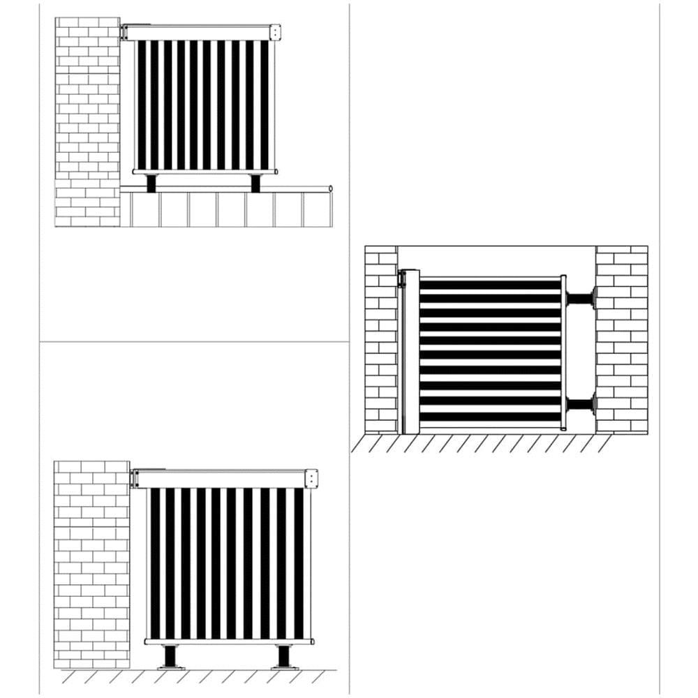 Tenda Laterale Per Terrazzo Multifunzionale 150x200cm Crema - Foto 7