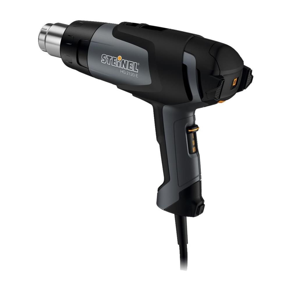 Steinel Pistola ad aria calda HG 2120 E Termosoffiatore con incluso 3 ugelli, tubi termoretraibili e valigetta, Potenza 2200 W, Cavo 2,2 m, Vita Utile 750 minerale - Foto 2