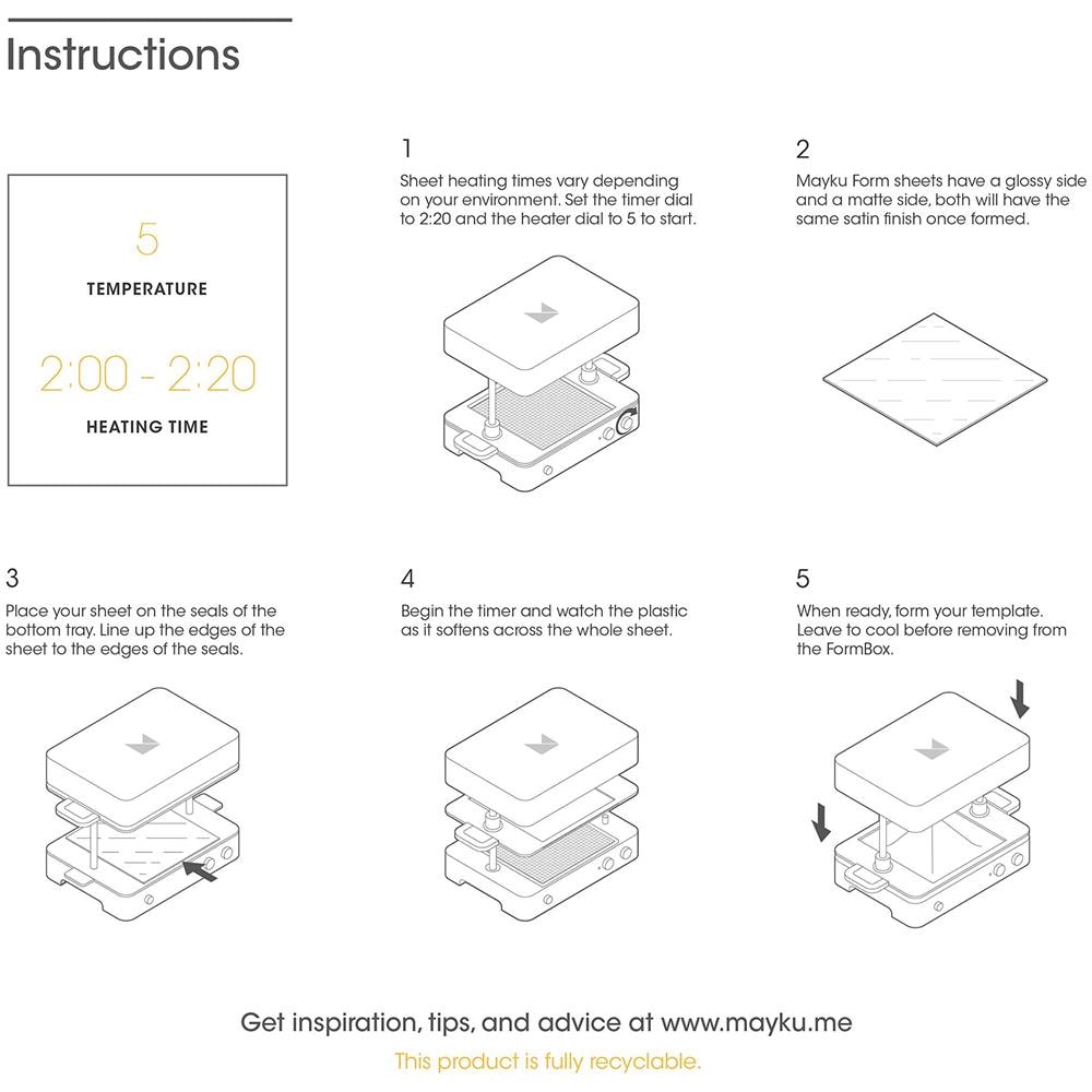 Fogli Form 30 Confezioni Per La Formbox Un Ex Vuoto Desktop Che Porta La Vita Alle Vostre Idee. - Foto 2