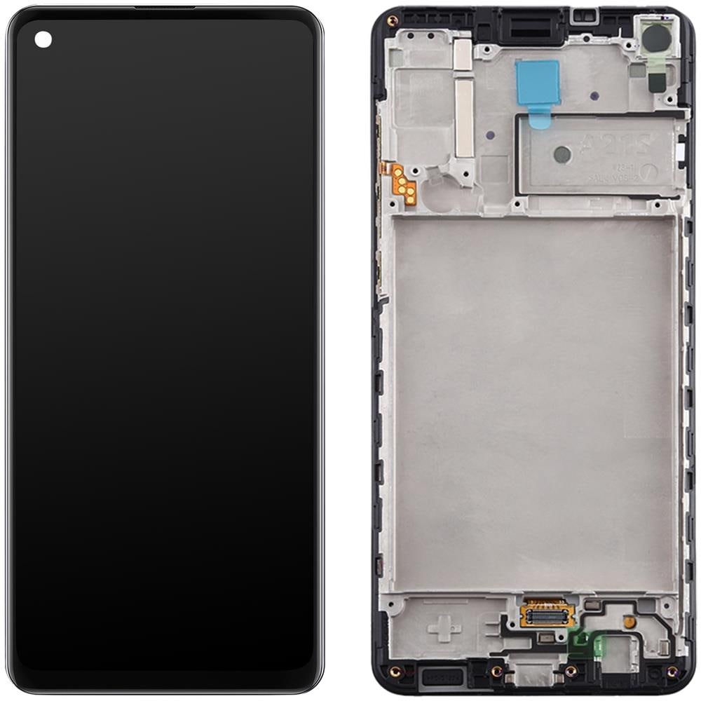 Blocco Completo Per Samsung A21s Schermo Lcd Vetro Touchscreen Nero - Foto 1