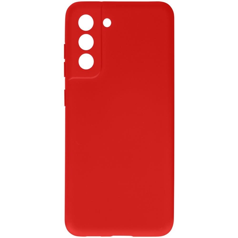 Cover Silicone Semirigido Per Samsung Galaxy S21 Fe, Finitura Soft-touch Rossa - Foto 1