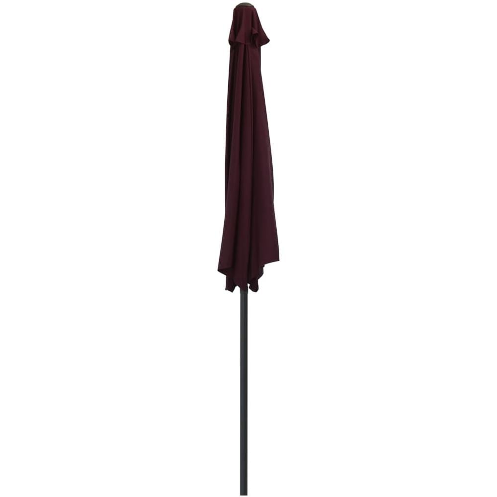 Ombrellone Balcone Palo in Alluminio Blu 270x135x245 cm a Metà - Foto 2