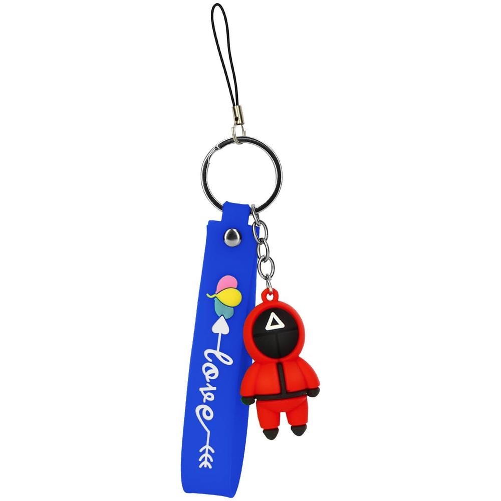 Portachiavi Serie Coreana Squid Game Cinturino In Silicone Blu - Foto 1