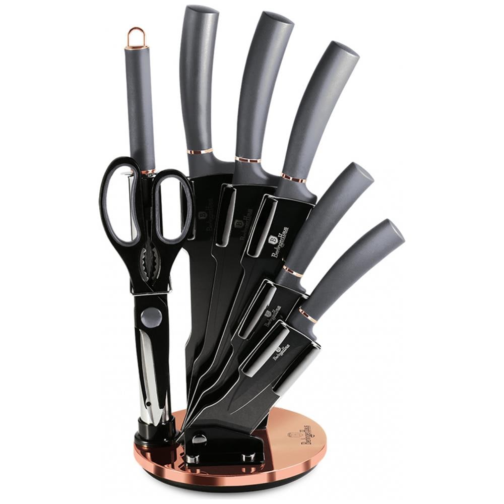 Bh-2566 Set Di Coltelli In Acciaio Inossidabile Da 8 Pezzi Con Supporto - Foto 1