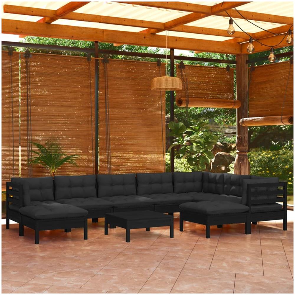 VidaXL Set Da Giardino 7 Pezzi In Legno Di Acacia Con Cuscini – Divani E Tavolo 100x60 Cm Per Esterni - 4