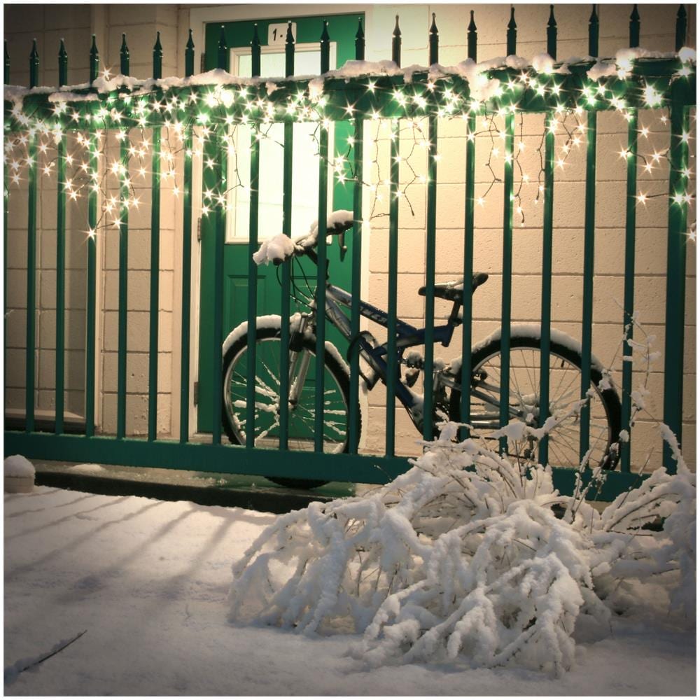 Tenda Luminosa 3m 90 Led Bianco Caldo Interno Esterno Ip44 Decorazione Natale - Foto 2
