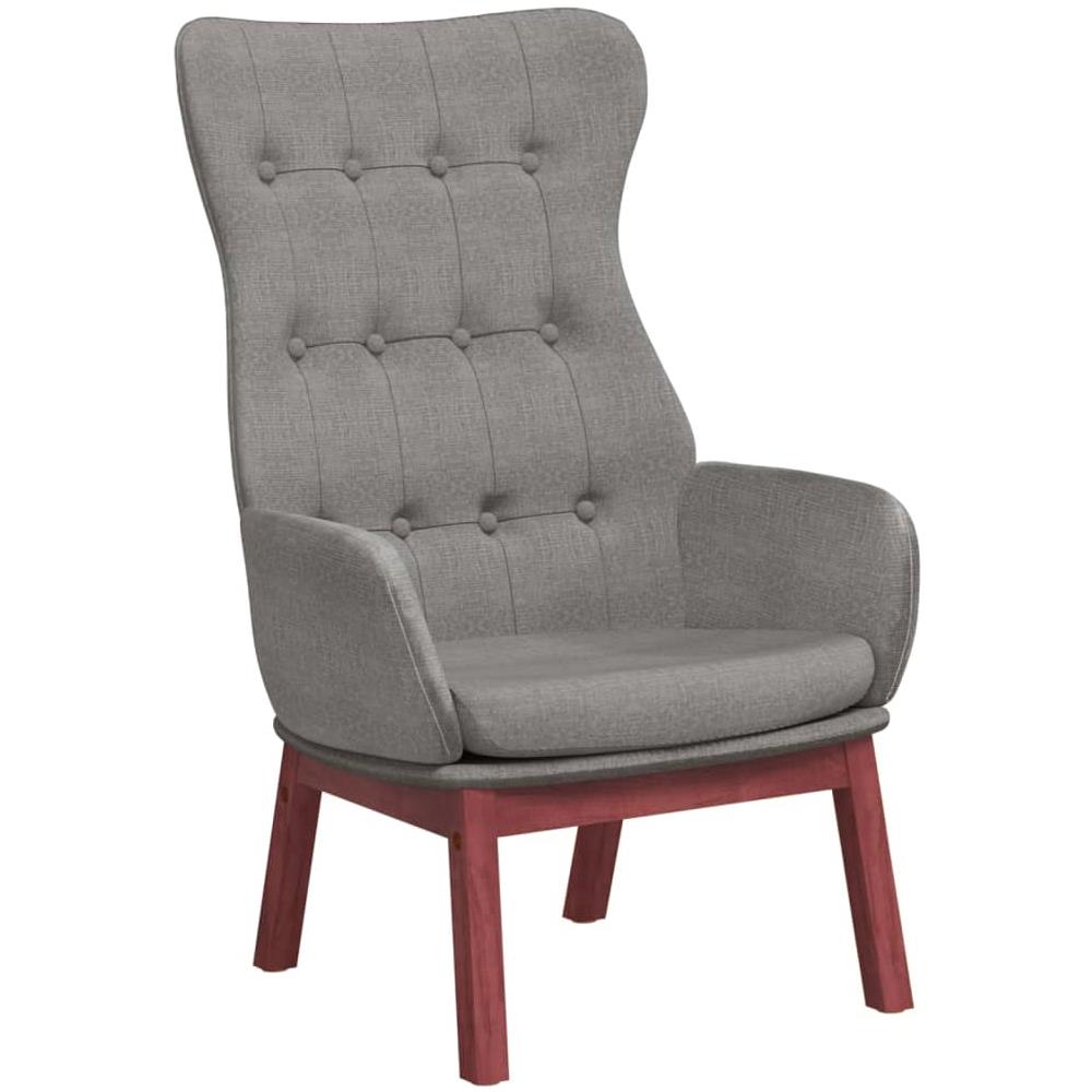 Poltrona Relax Grigio Chiaro In Tessuto - Foto 2