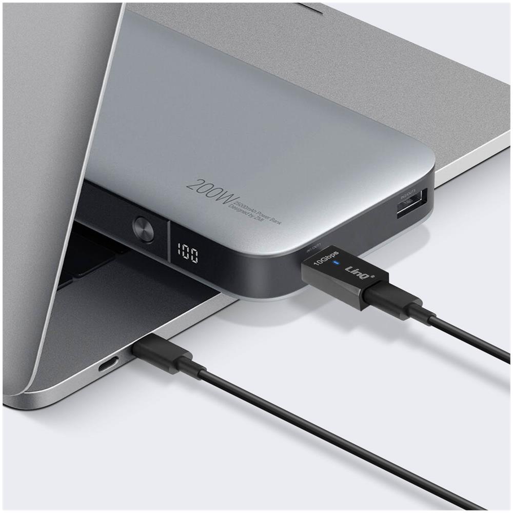 Adattatore Da Usb 3.1 A Usb-c 10 Gbps Per Il Trasferimento Di Dati E Audio, Nero - Foto 2