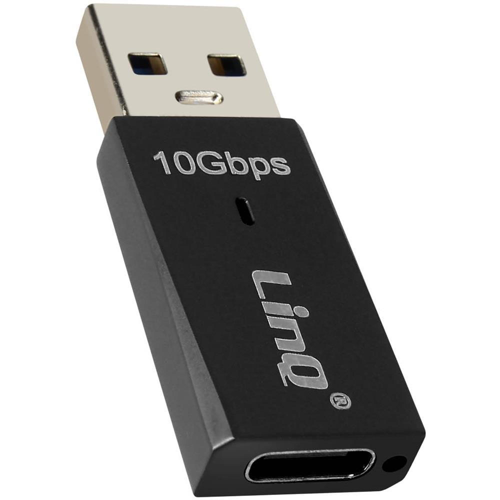 Adattatore Da Usb 3.1 A Usb-c 10 Gbps Per Il Trasferimento Di Dati E Audio, Nero - Foto 1
