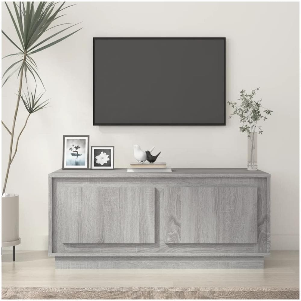 Tavolino Da Salotto Grigio Sonoma 102x50x44cm Legno Multistrato - Foto 1