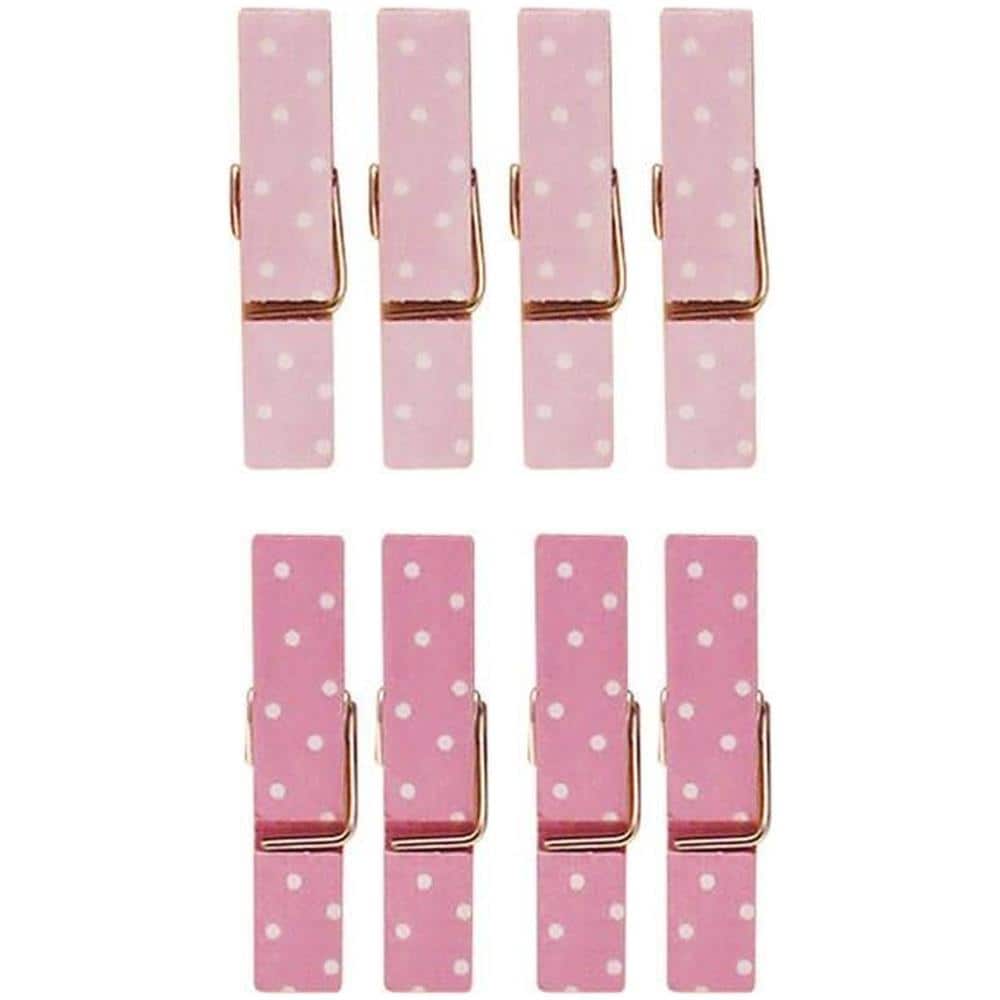 16 Mini Mollette Magnetiche Rosa 3,5 Cm - Foto 1