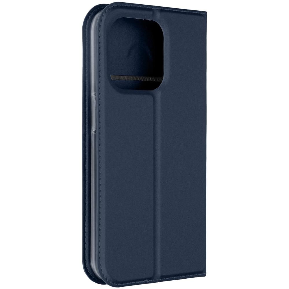 Custodia Per Iphone 15 Pro Copertina Portacarte Supporto Video Blu - Foto 1