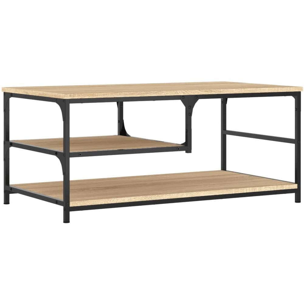 Tavolino Da Salotto Rovere Sonoma 90x49x40 Cm Legno Multistrato - Foto 2