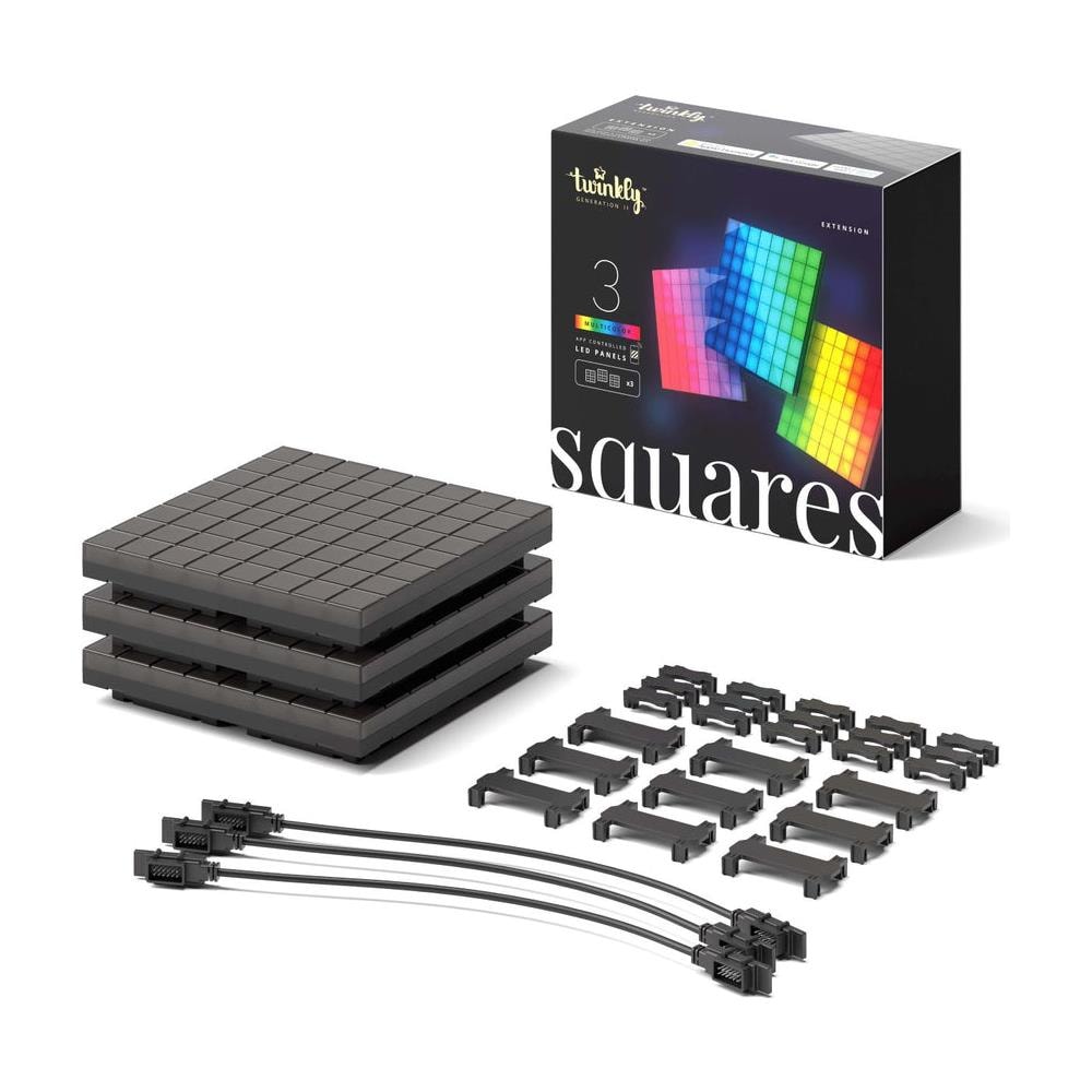 Squares Pannello LED RGB Nero - Foto 1