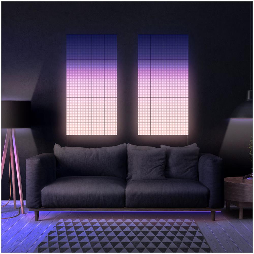 Squares Pannello LED RGB Nero - Foto 9