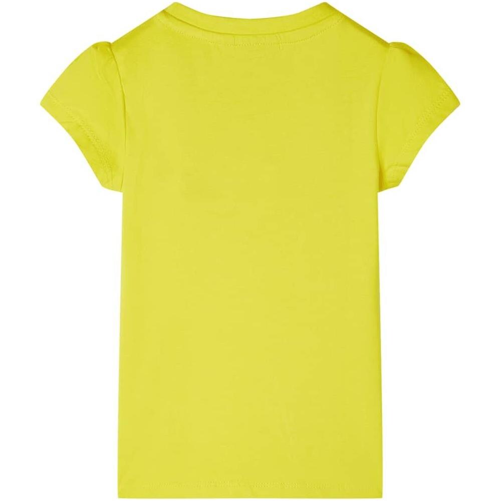 Maglietta Bambina Maniche Giallo Acceso 116 - Foto 2