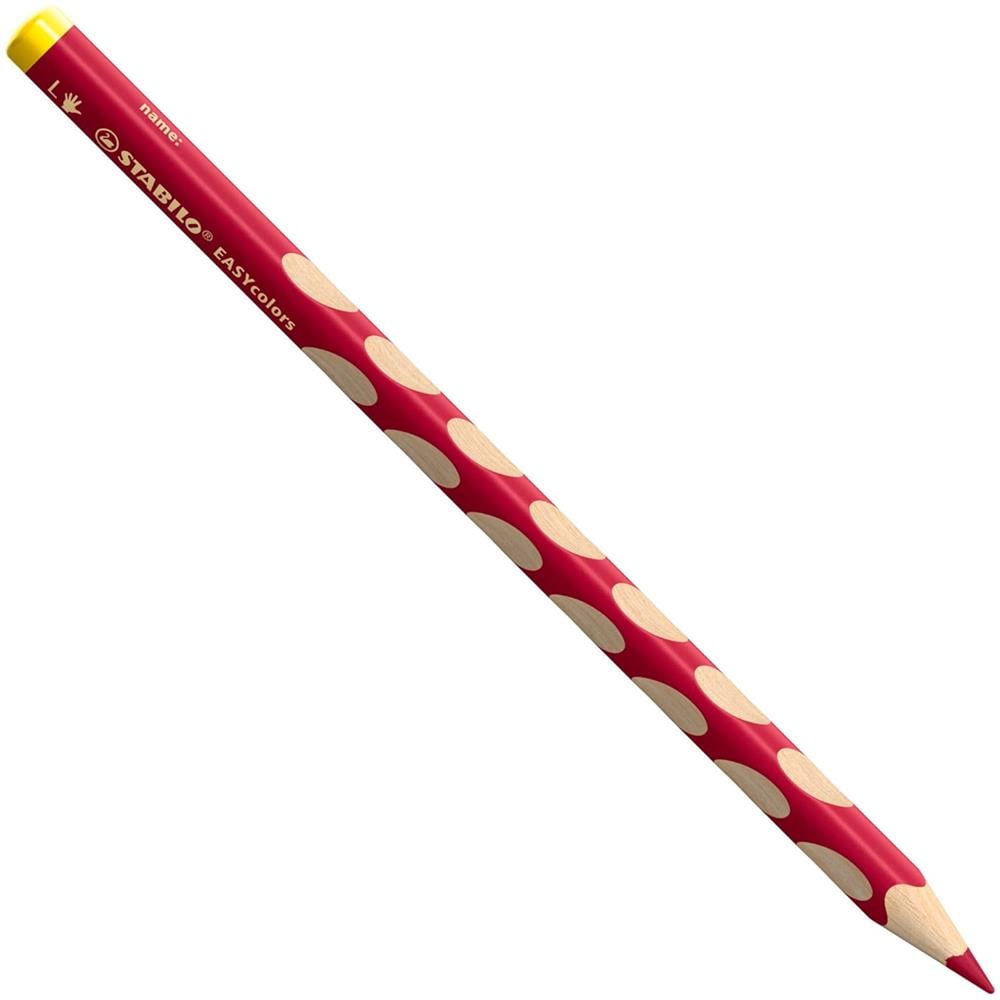 EASYcolors - Matita colorata Ergonomica - per Mancini - Confezione da 6 - Rosso - Foto 2