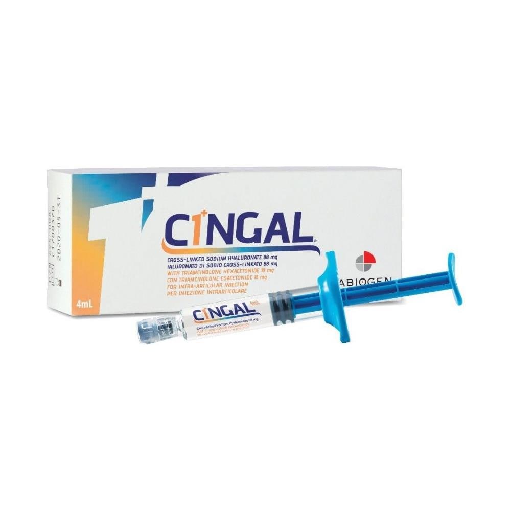 Siringa Preriempita Intra Articolare Cingal 4 ml 22MG /ML Acido Reticolato con 4,5 Mg /Ml Triamcinolone Esacetonide - Foto 1