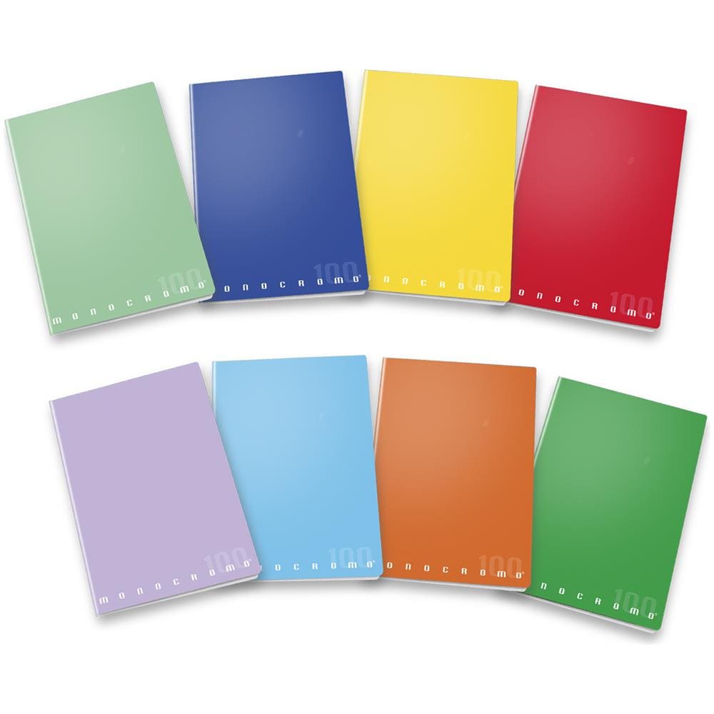 Quaderno Monocromo A4 quadretti 4mm con margini per elementari /medie colori assortiti - Foto 2
