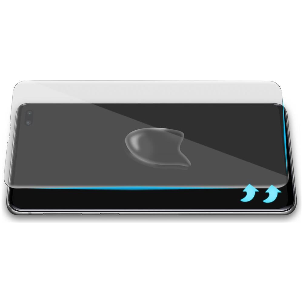 Pellicola Galaxy S10 Plus Temperato Ricurvo + Kit Led + Liquido Adesivo - Foto 2