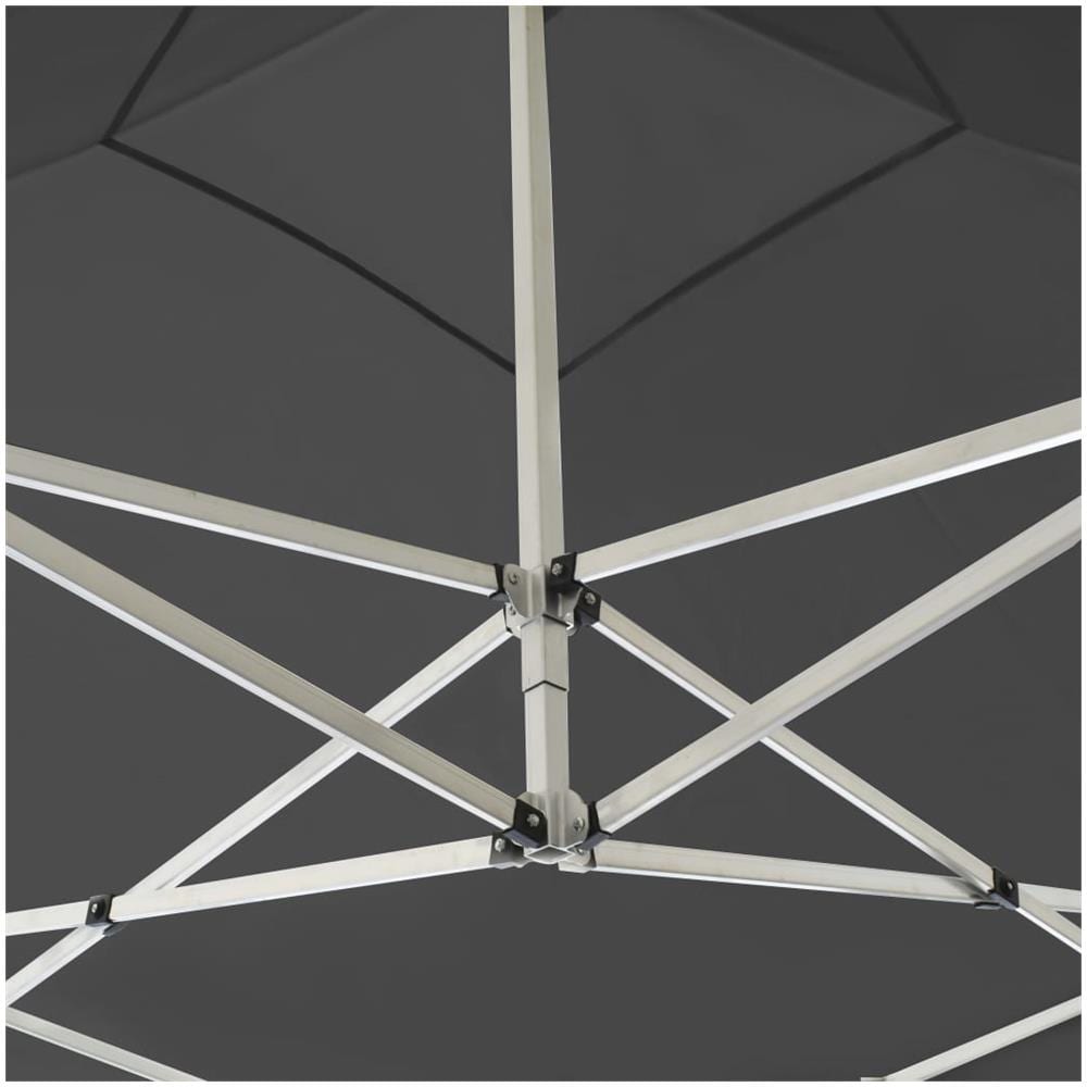 Gazebo Professionale Pieghevole Alluminio 2x2 M Antracite - Foto 2