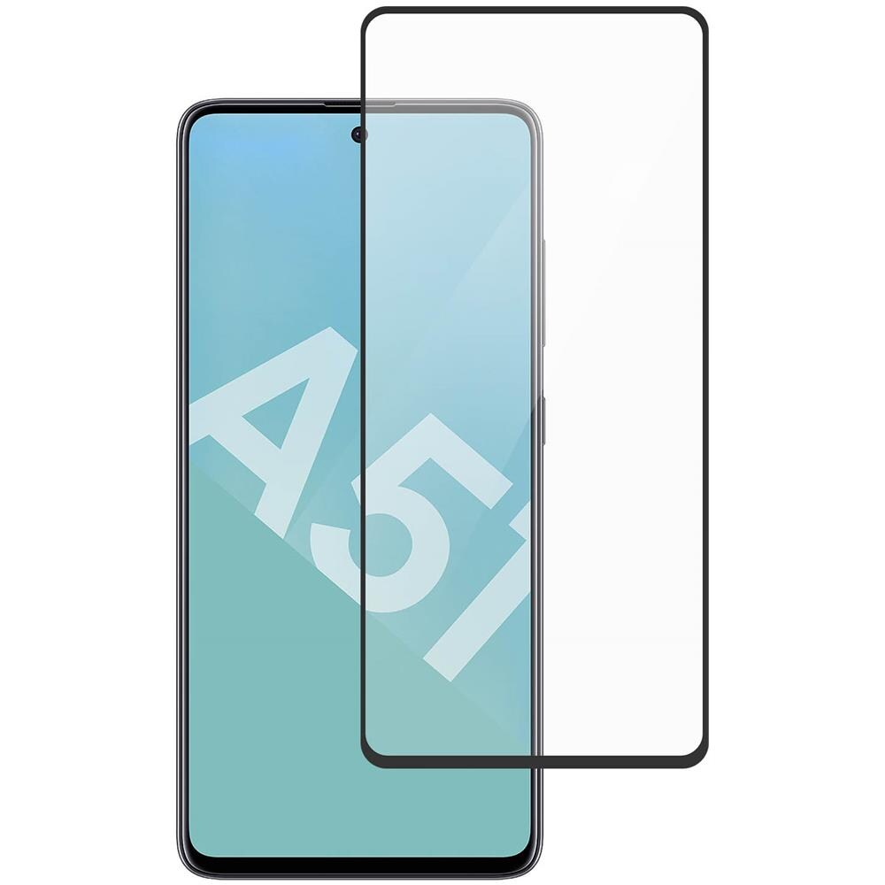 Salvadisplay In Vetro Temperato Per Samsung Galaxy A51 Antibatterico, Nero Transparente - Foto 1