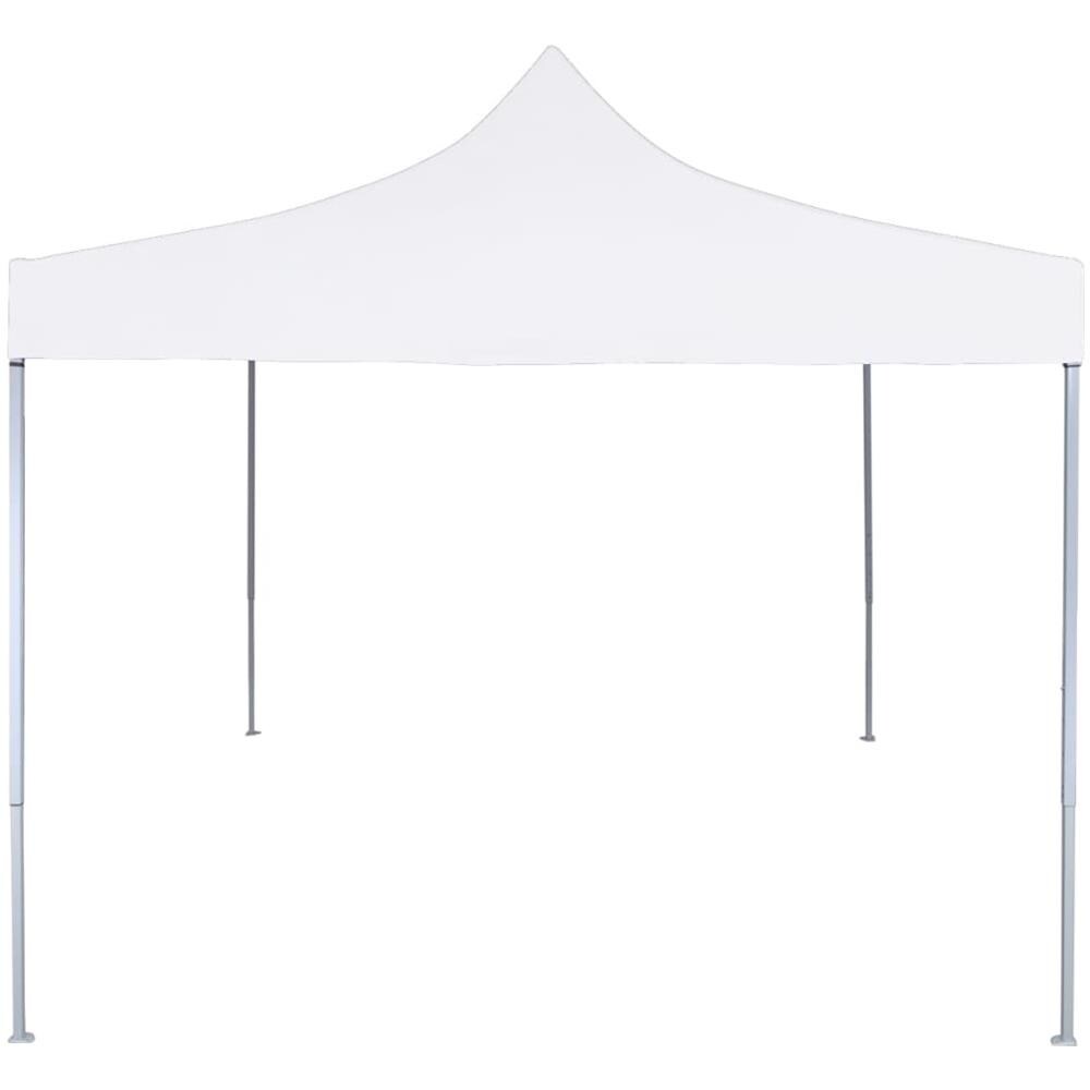 Gazebo Professionale Pieghevole 3x3m Acciaio Bianco - Foto 2