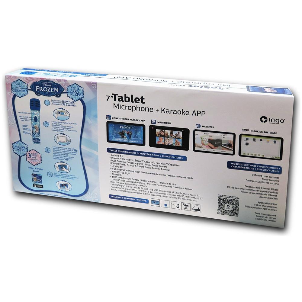 Frozen Tablet Karaoke Display 7" Ram 1GB Storage 4GB +Slot MicroSD Wi-Fi Bluetooth Fotocamera 2Mpx Android 4.4 - Foto 5