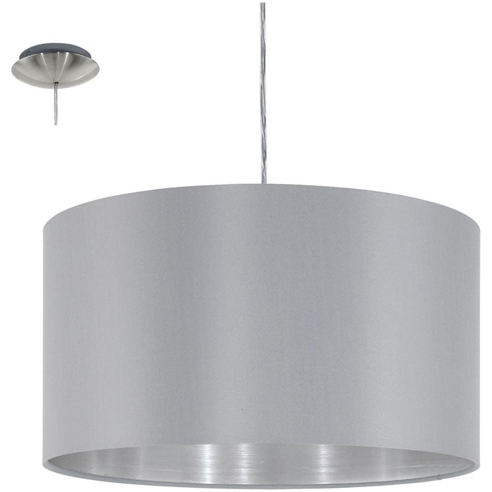 MASERLO Interno E27 Grigio, Argento illuminazione da soffitto - Foto 1