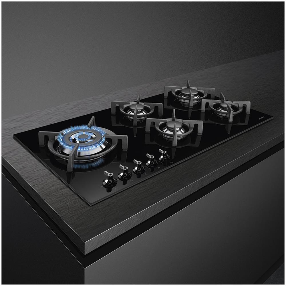Piano Cottura PV395LCN a Gas 5 Fuochi Gas Colore Nero - Foto 2